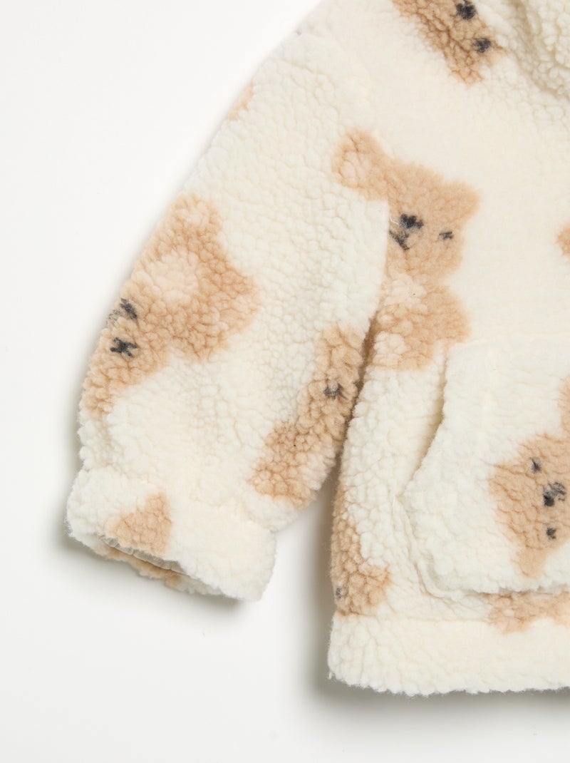 Cazadora efecto borreguito Beige - Kiabi
