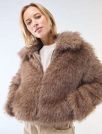 Cazadora efecto pelo