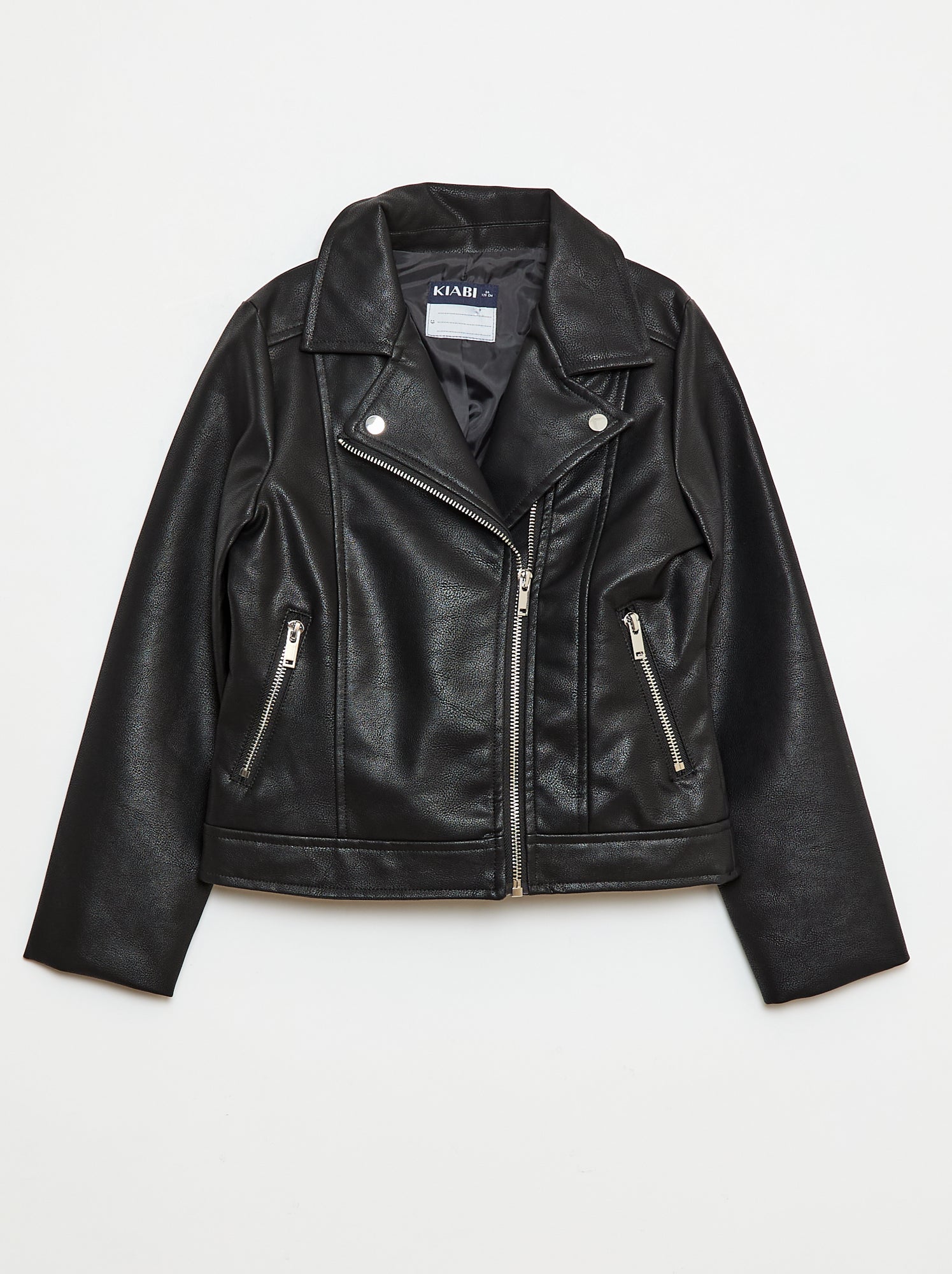 Cazadora efecto piel texturizada