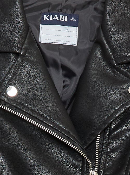 Cazadora efecto piel texturizada - Kiabi