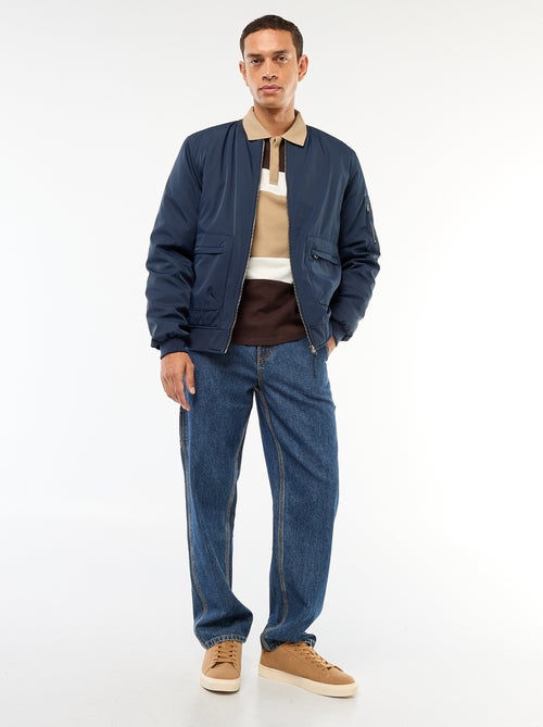 Cazadora estilo aviador con bolsillos de fuelle de doble entrada - Kiabi