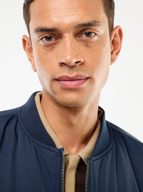 Cazadora estilo aviador con bolsillos de fuelle de doble entrada - Kiabi