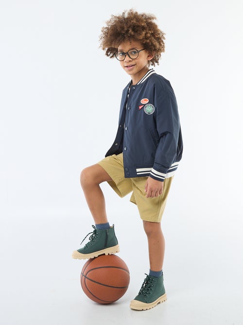 Cazadora estilo aviador con botones a presión - Kiabi