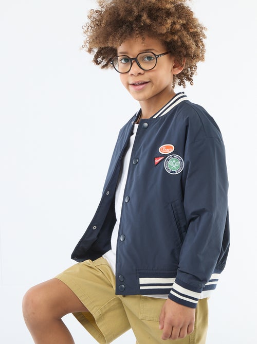 Cazadora estilo aviador con botones a presión - Kiabi