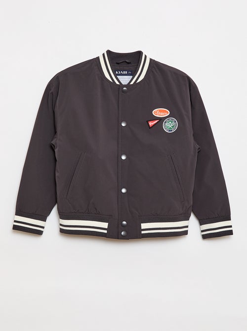 Cazadora estilo aviador con botones a presión - Kiabi