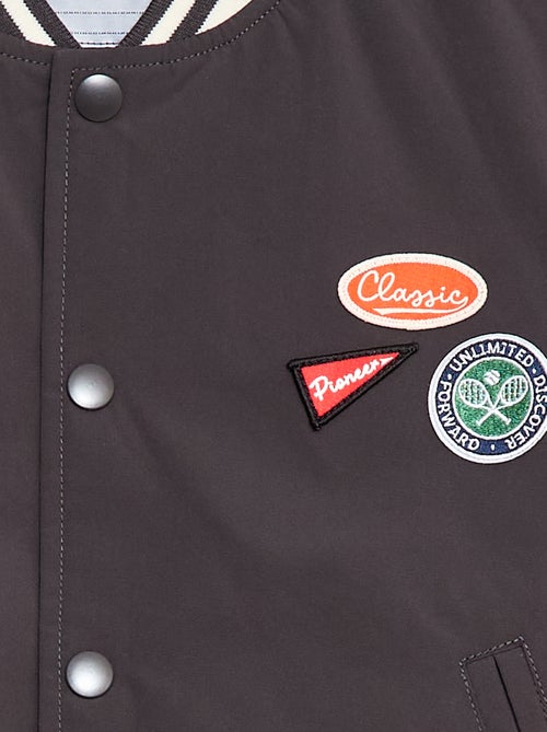 Cazadora estilo aviador con botones a presión - Kiabi