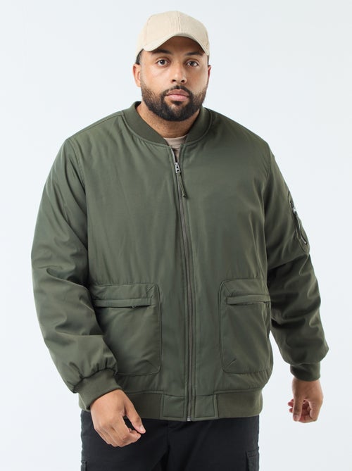 Cazadora estilo aviador efecto satinado - Kiabi