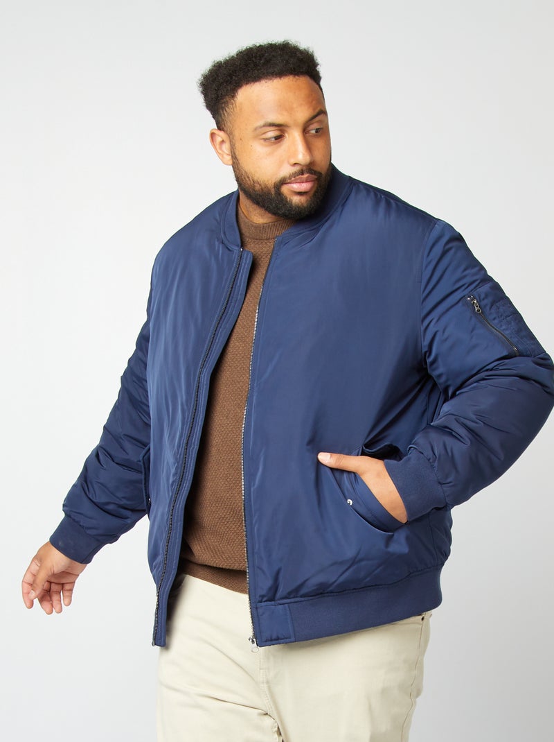 Cazadora estilo bomber AZUL - Kiabi