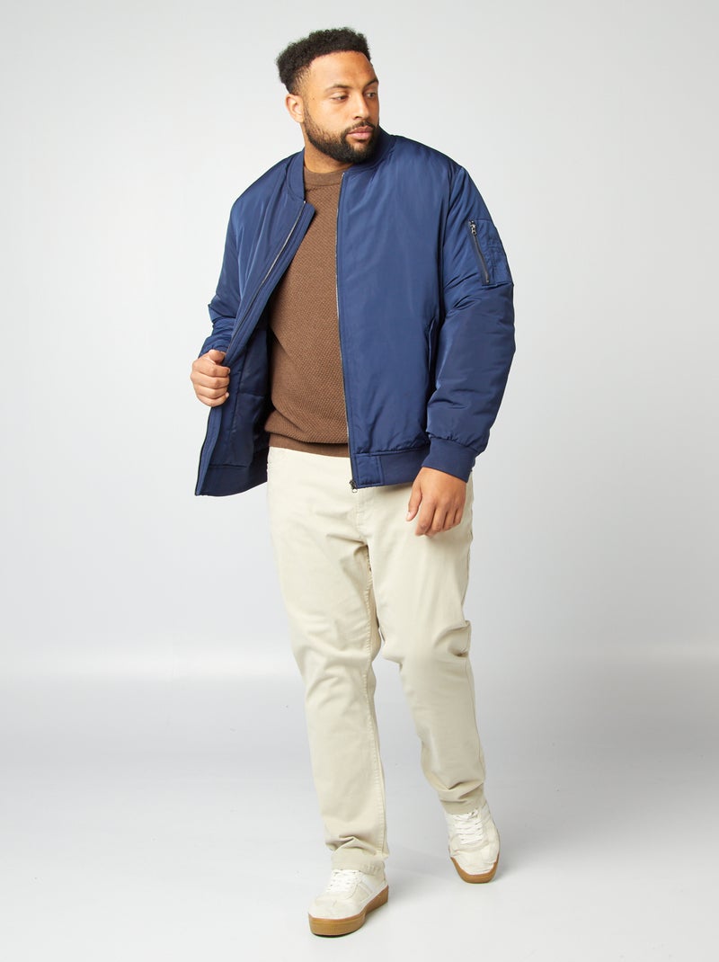 Cazadora estilo bomber AZUL - Kiabi