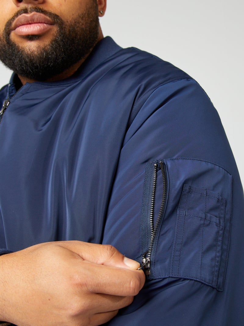 Cazadora estilo bomber AZUL - Kiabi