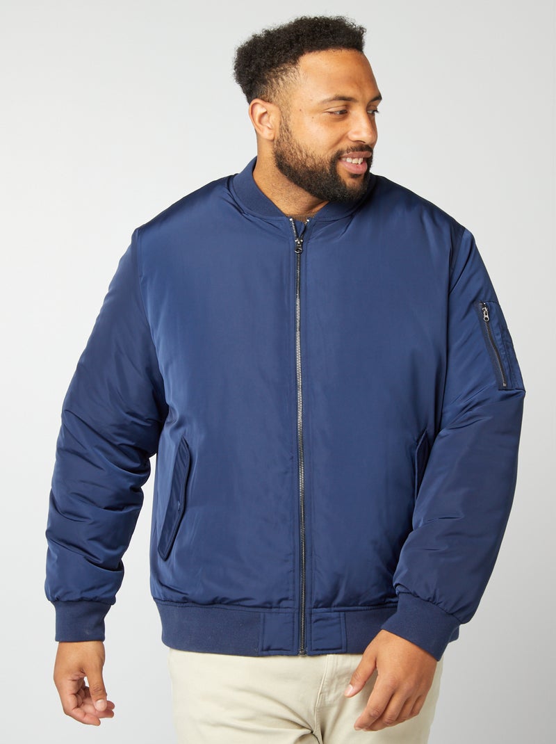 Cazadora estilo bomber AZUL - Kiabi