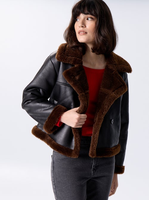 Cazadora estilo borrego - Kiabi