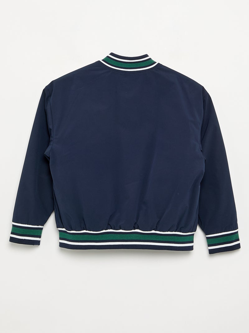 Cazadora estilo campus americano Azul - Kiabi