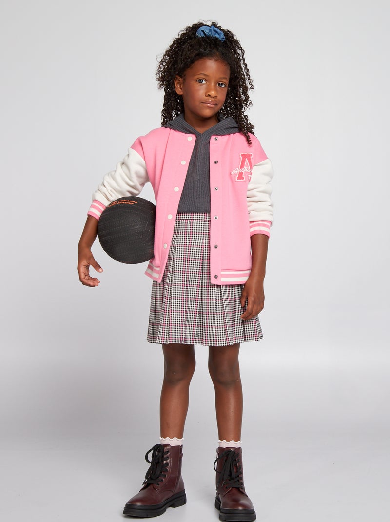 Cazadora estilo campus Rosa - Kiabi
