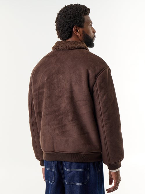 Cazadora estilo piel de borrego - Kiabi Cazadora estilo piel de borrego - Kiabi