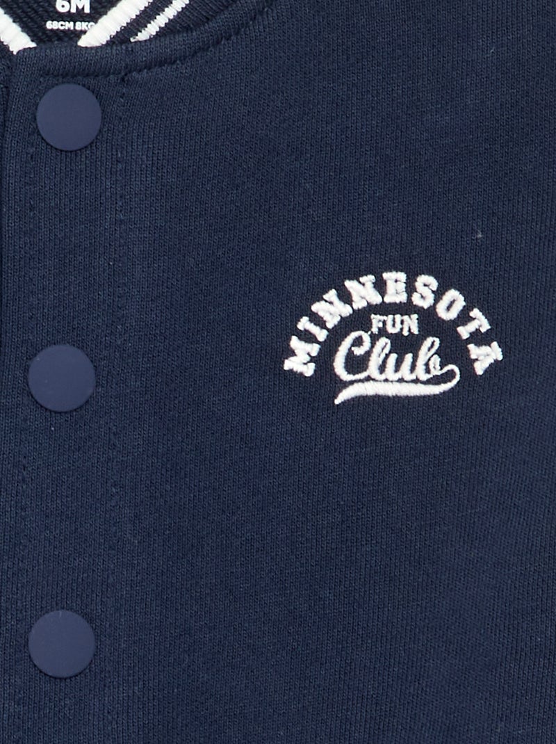 Cazadora estilo universitario americano Azul - Kiabi