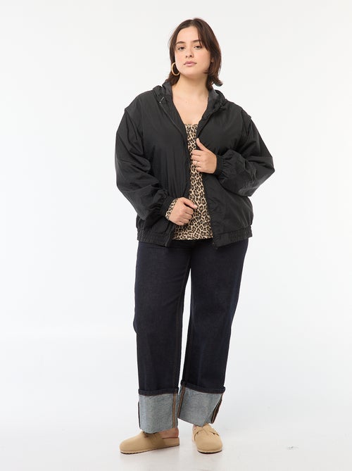 Cazadora impermeable estilo cortavientos con capucha - Kiabi