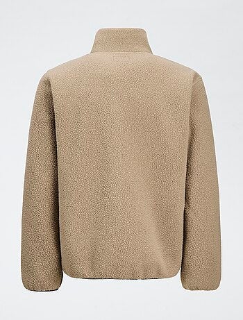 Cazadora 'JJrebel' con efecto borreguito y bolsillo contrastante