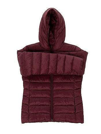 Cazadora ligera acolchada con capucha lisa