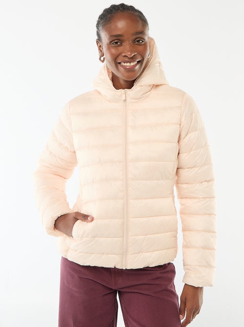 Cazadora ligera acolchada con capucha lisa - Kiabi Cazadora ligera acolchada con capucha lisa - Kiabi