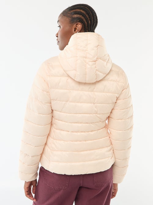 Cazadora ligera acolchada con capucha lisa - Kiabi Cazadora ligera acolchada con capucha lisa - Kiabi