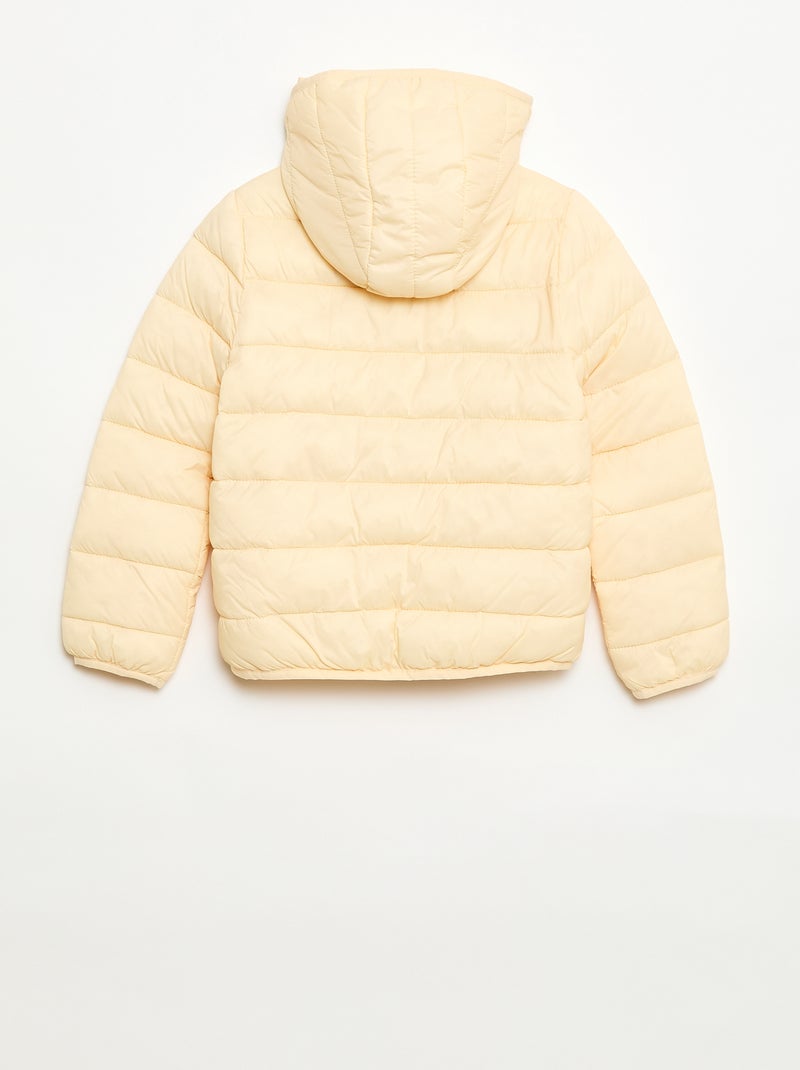 Cazadora ligera con capucha Amarillo claro - Kiabi