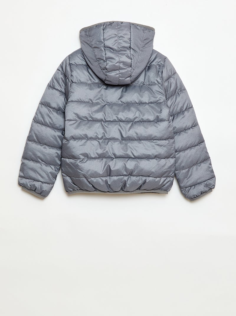 Cazadora ligera con capucha Gris - Kiabi