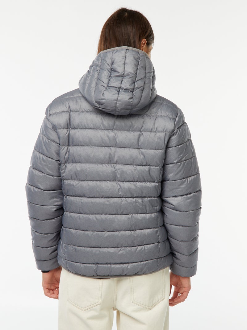 Cazadora ligera con capucha Gris - Kiabi