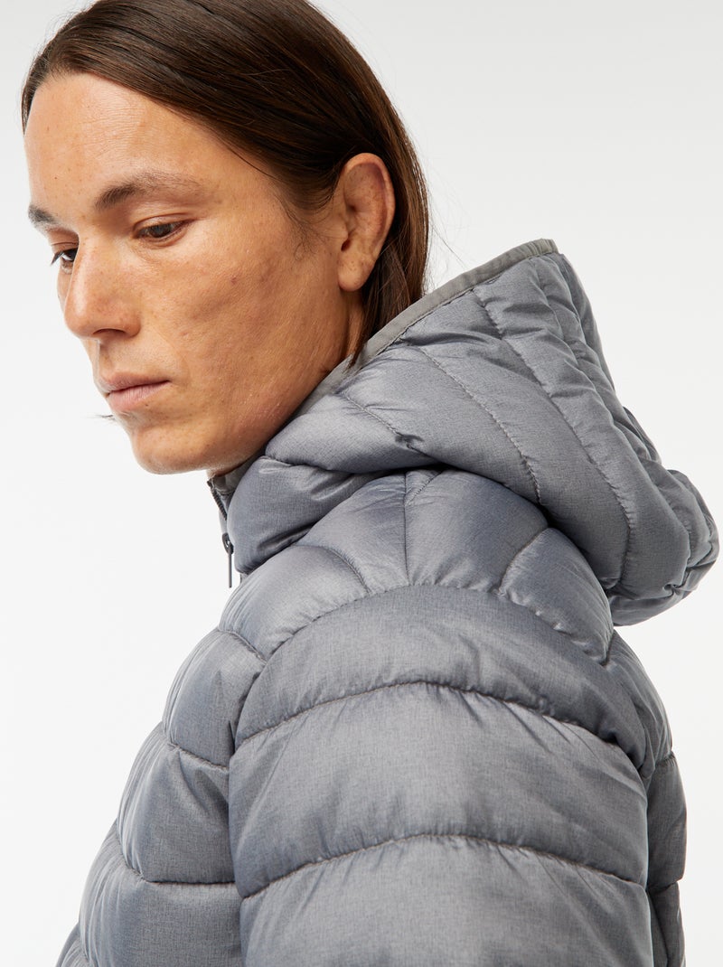 Cazadora ligera con capucha Gris - Kiabi