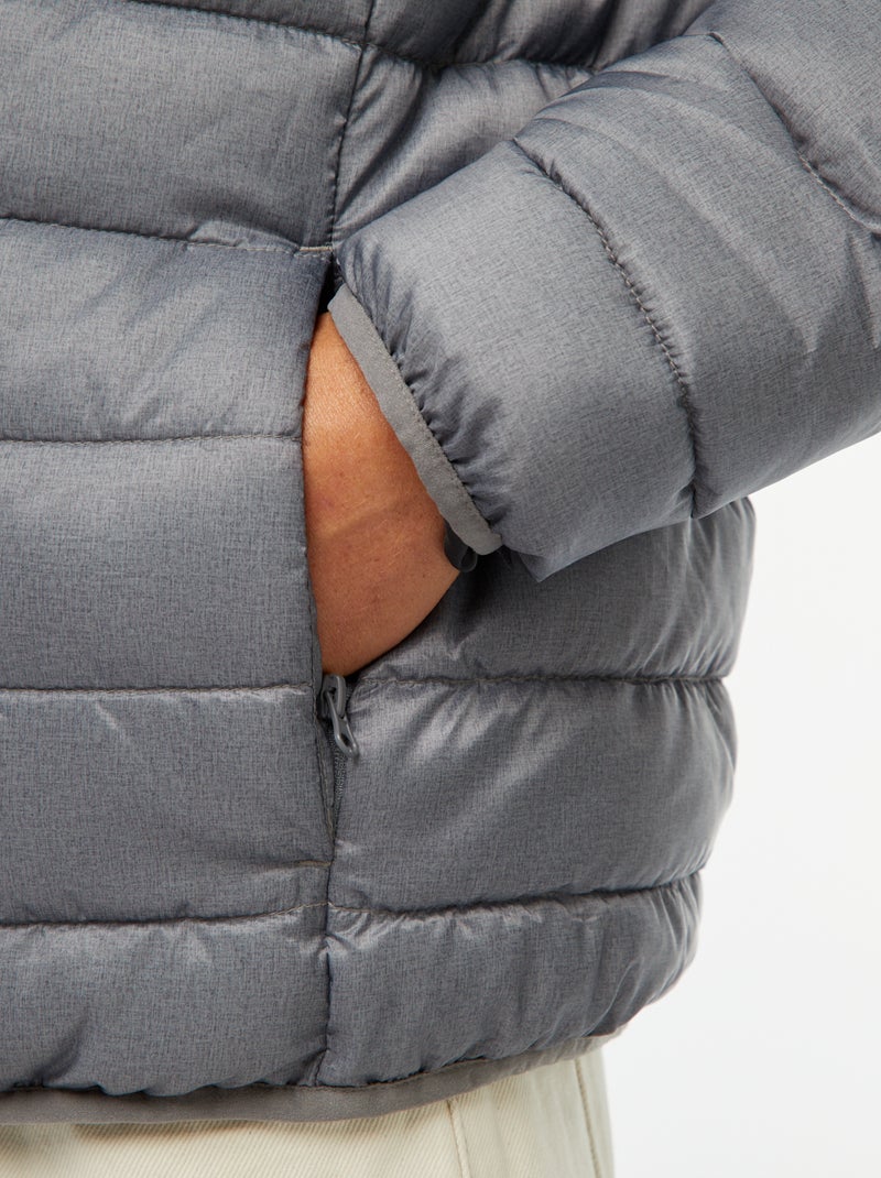 Cazadora ligera con capucha Gris - Kiabi