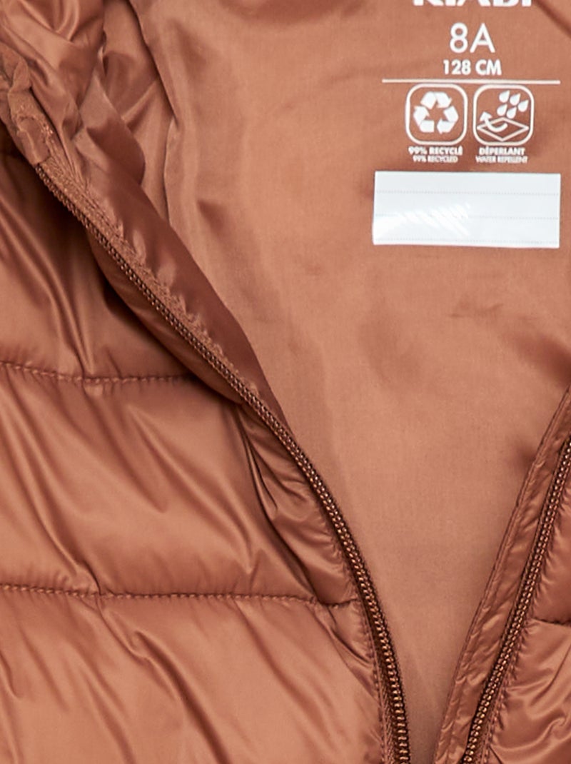 Cazadora ligera con capucha Marron - Kiabi