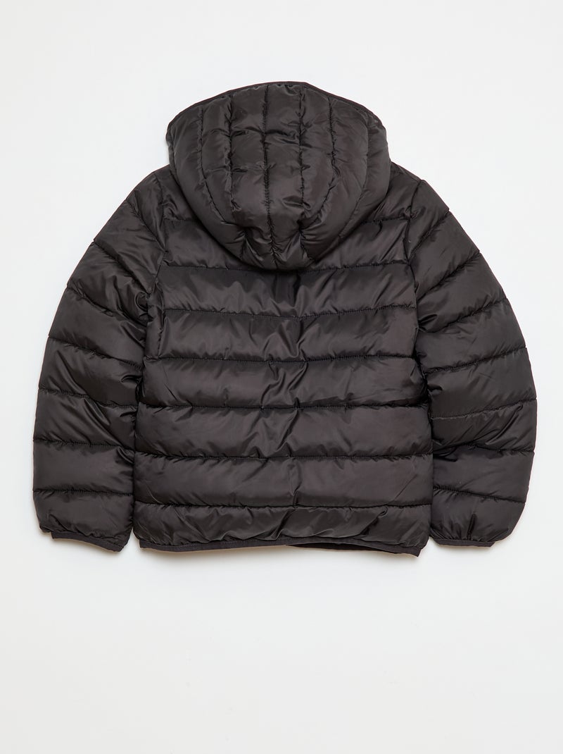 Cazadora ligera con capucha Negro - Kiabi