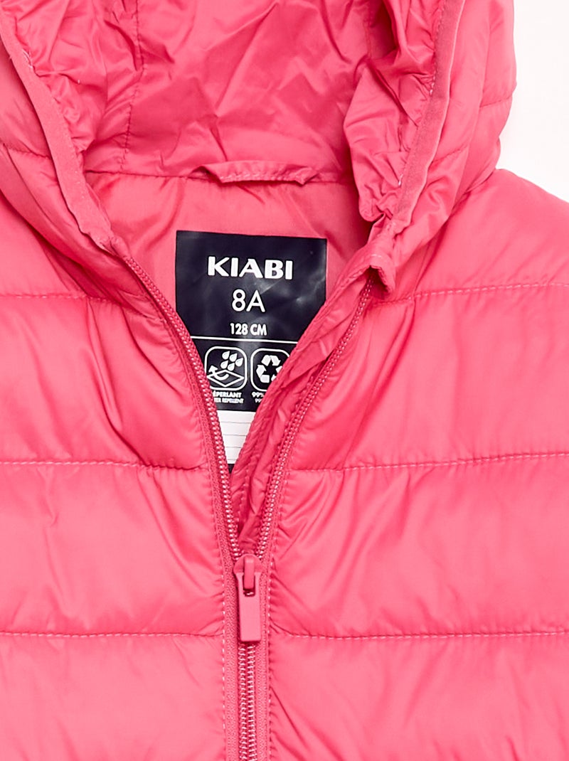 Cazadora ligera con capucha Rosa - Kiabi