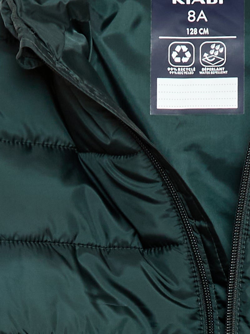 Cazadora ligera con capucha Verde - Kiabi