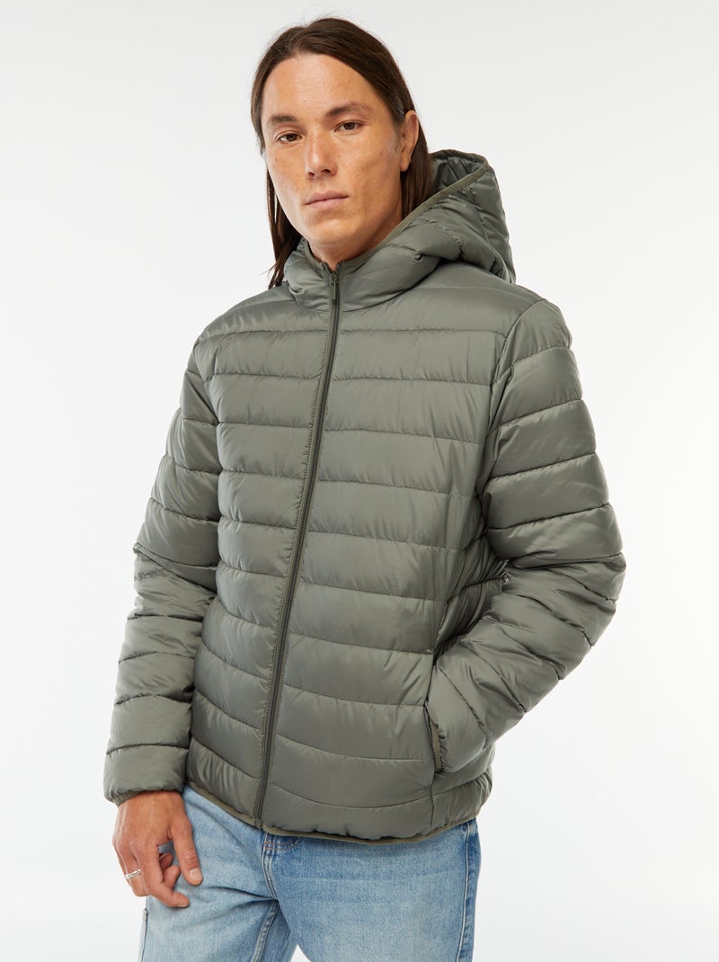 Cazadora ligera con capucha Verde - Kiabi