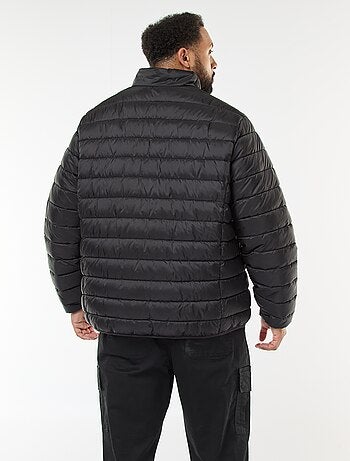 Cazadora ligera lisa de manga larga y cuello alto