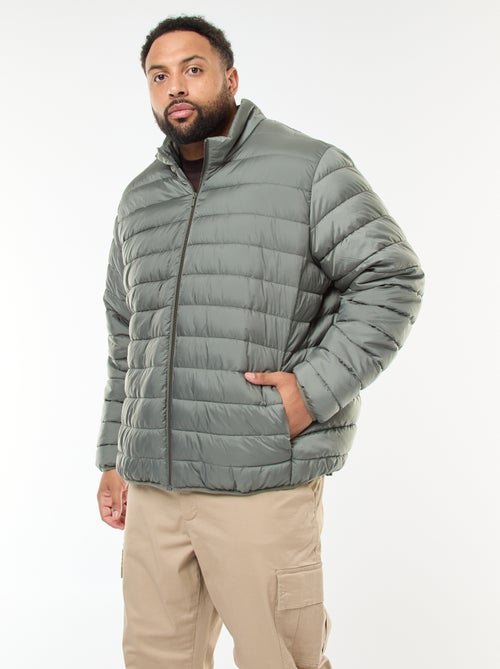 Cazadora ligera lisa de manga larga y cuello alto - Kiabi