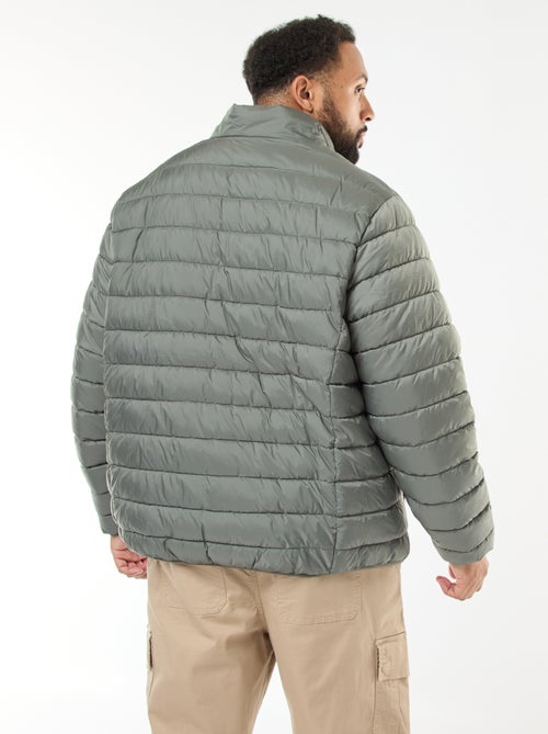 Cazadora ligera lisa de manga larga y cuello alto - Kiabi