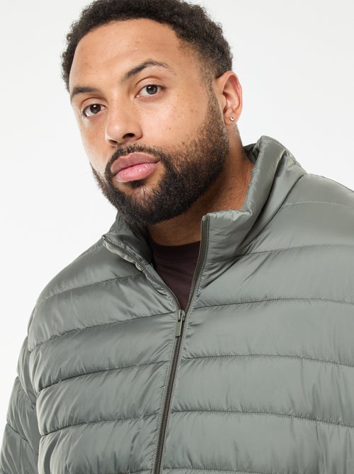 Cazadora ligera lisa de manga larga y cuello alto - Kiabi