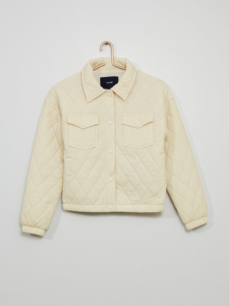 Cazadora quilted Blanco - Kiabi