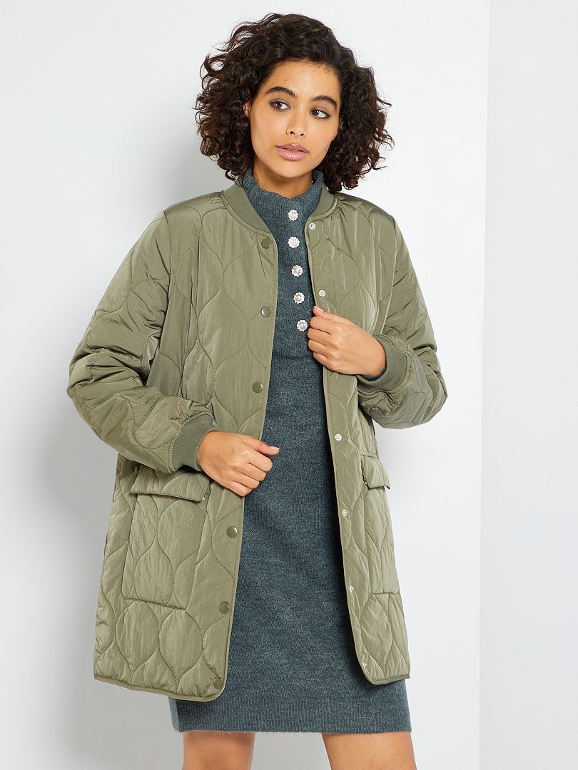 Cazadora quilted KAKI - Kiabi