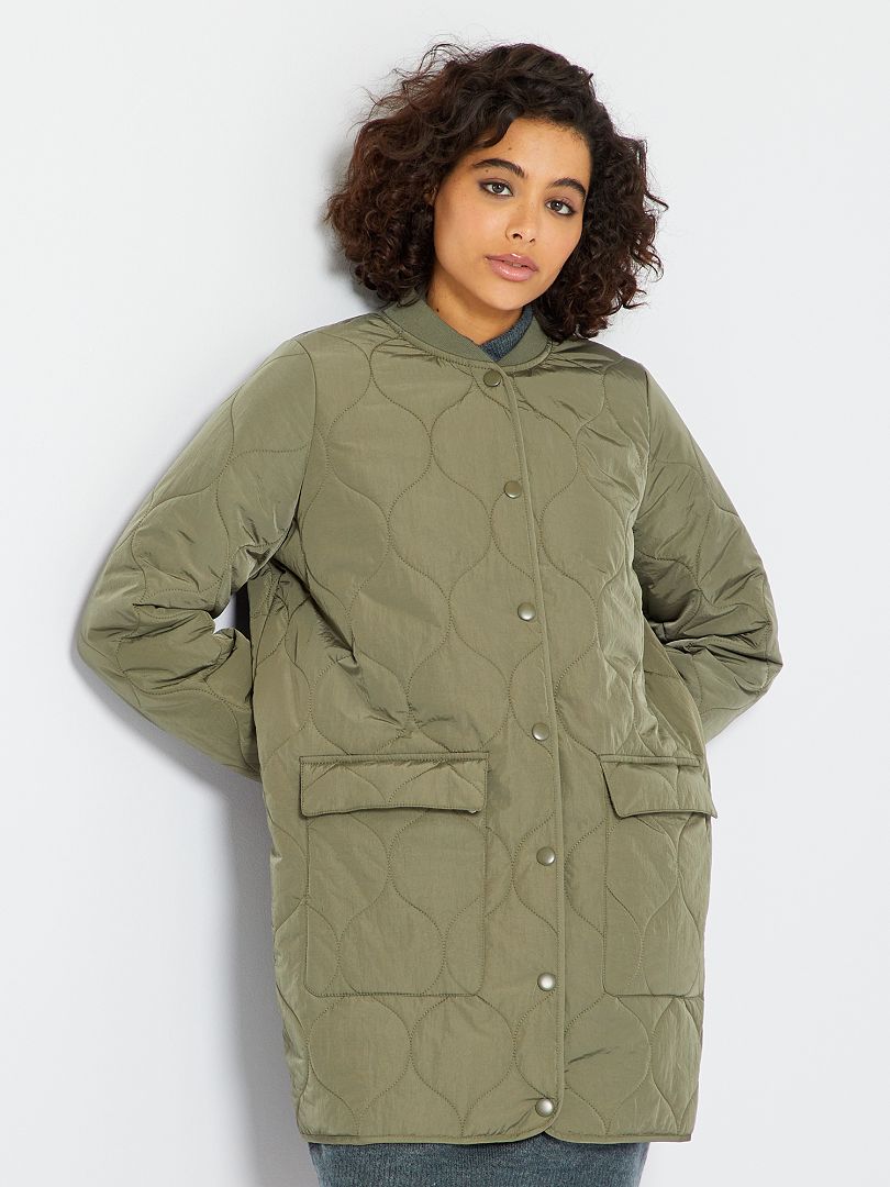Cazadora quilted KAKI - Kiabi