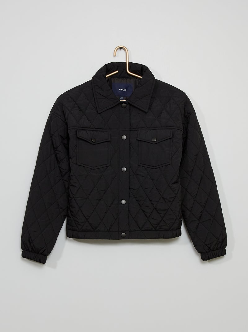 Cazadora quilted Negro - Kiabi