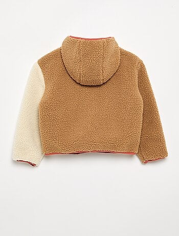 Cazadora reversible con un lado efecto borreguito