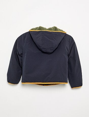 Cazadora reversible con un lado efecto borreguito