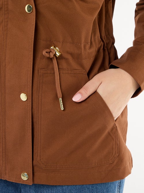 Cazadora sahariana con botones a presión delante - Kiabi