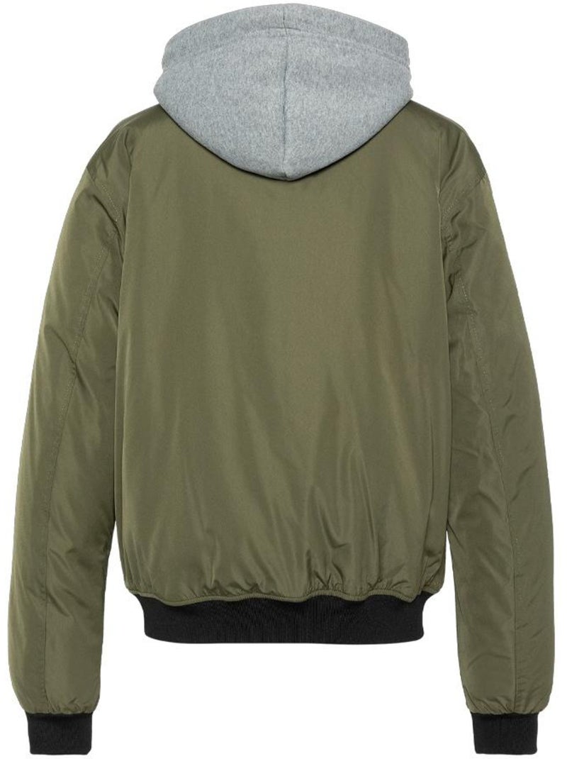 Cazadora Schott con Capucha Desmontable Verde caqui claro - Kiabi