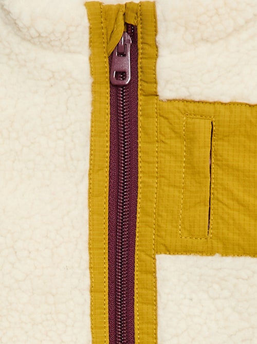 Cazadora sin mangas de efecto borreguito - Kiabi