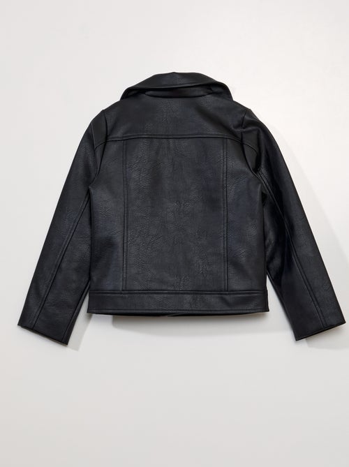 Cazadora sintética estilo biker - Kiabi