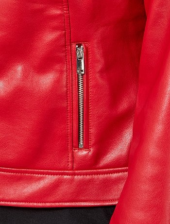 Cazadora sintética sin cuello - Kiabi